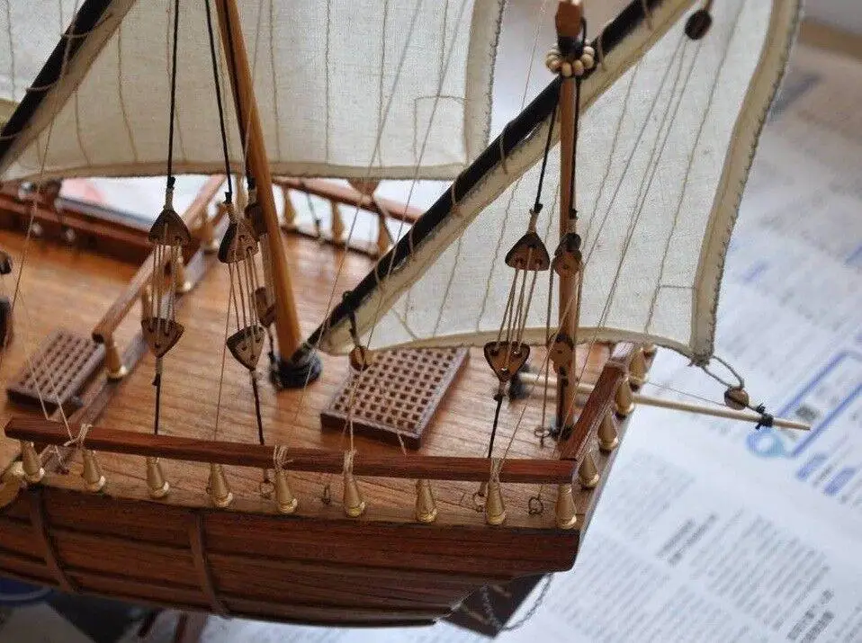 ZHL Nina 1492 scale 1:50 L 550mm 21.6 inch wooden model ship kit Yuanqing