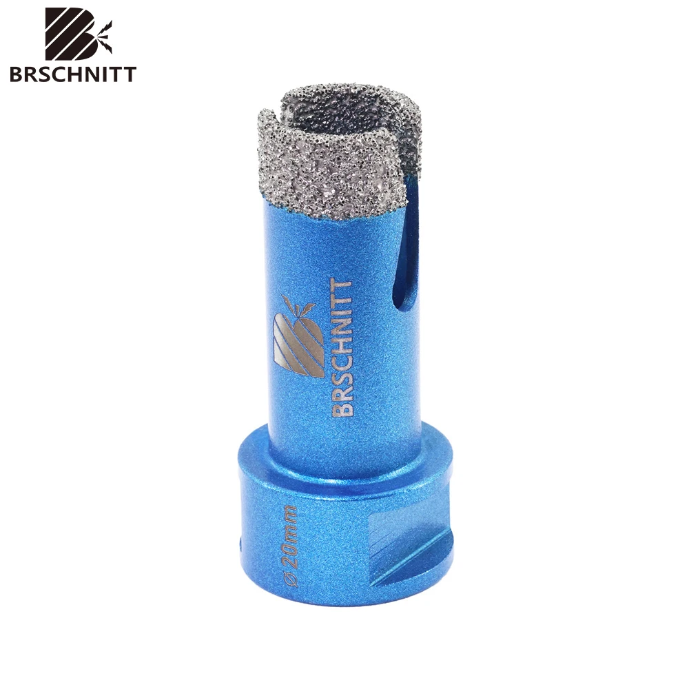 BRSCHNITT 1pc/2pcs 20mm Diamond Drill Bit Hole Saw Drill Porcelain for Tile Crowns Drilling Core Bit Granite Marble Stone