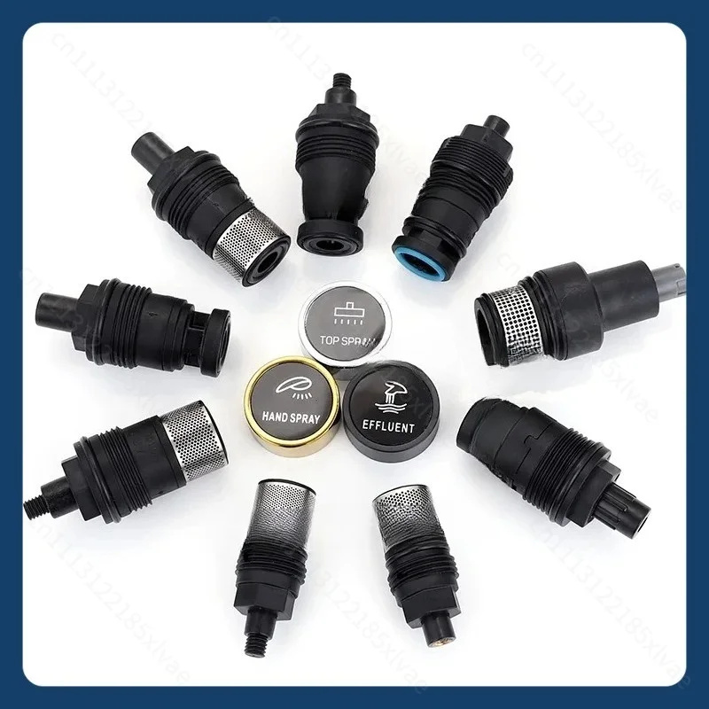Suitable for Button Spool for Rain Shower Faucet Touch Switch Leaking Bounce Button Press Valve Faucet Replace Part Accessories