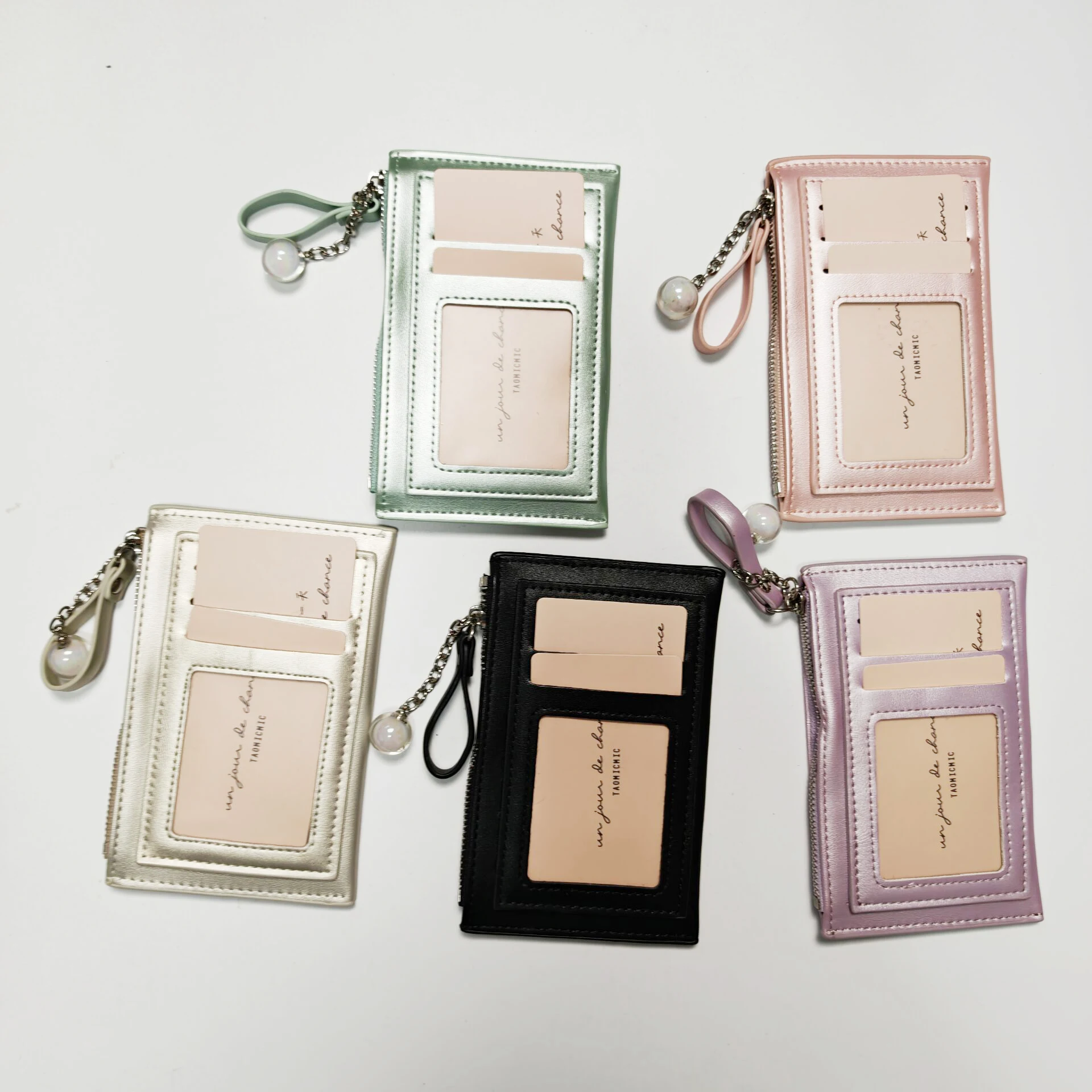 Mini couro pu europeu novo cutecat dos desenhos animados chaveiro bolsa ultra-fino estilo cartão de visita porta-moedas organizador de orçamento planejador