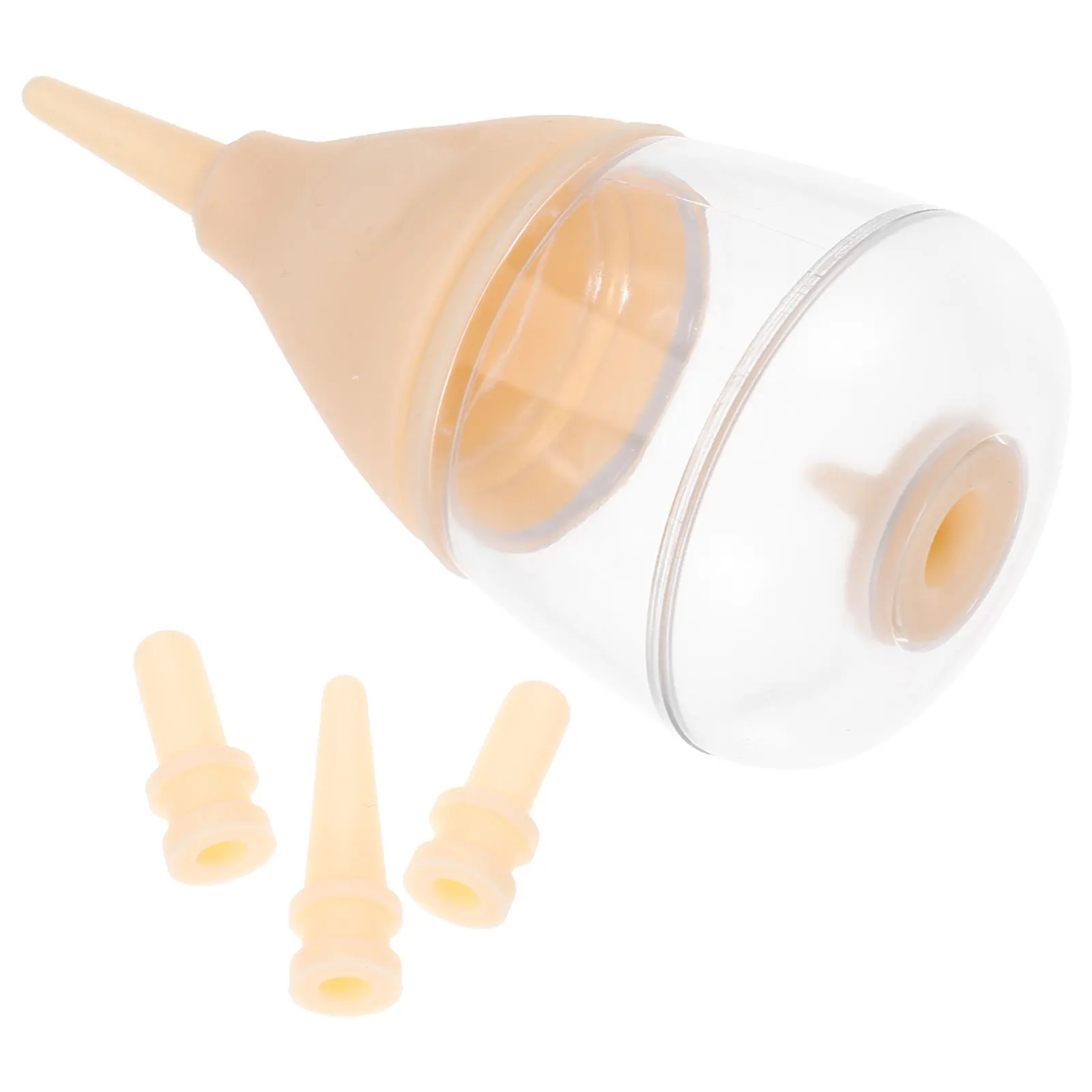

Yellow Silicone Pet Nursing Bottle for Kitten Puppy Small Animal Feeding Water Portable Easy Scale Design