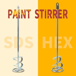 Paint Stirrer, HEX/SDS Thread, Paddle Mixer, Heavy-Duty Mixer Quick Mixing of Paint, Cement, Plaster, Concret