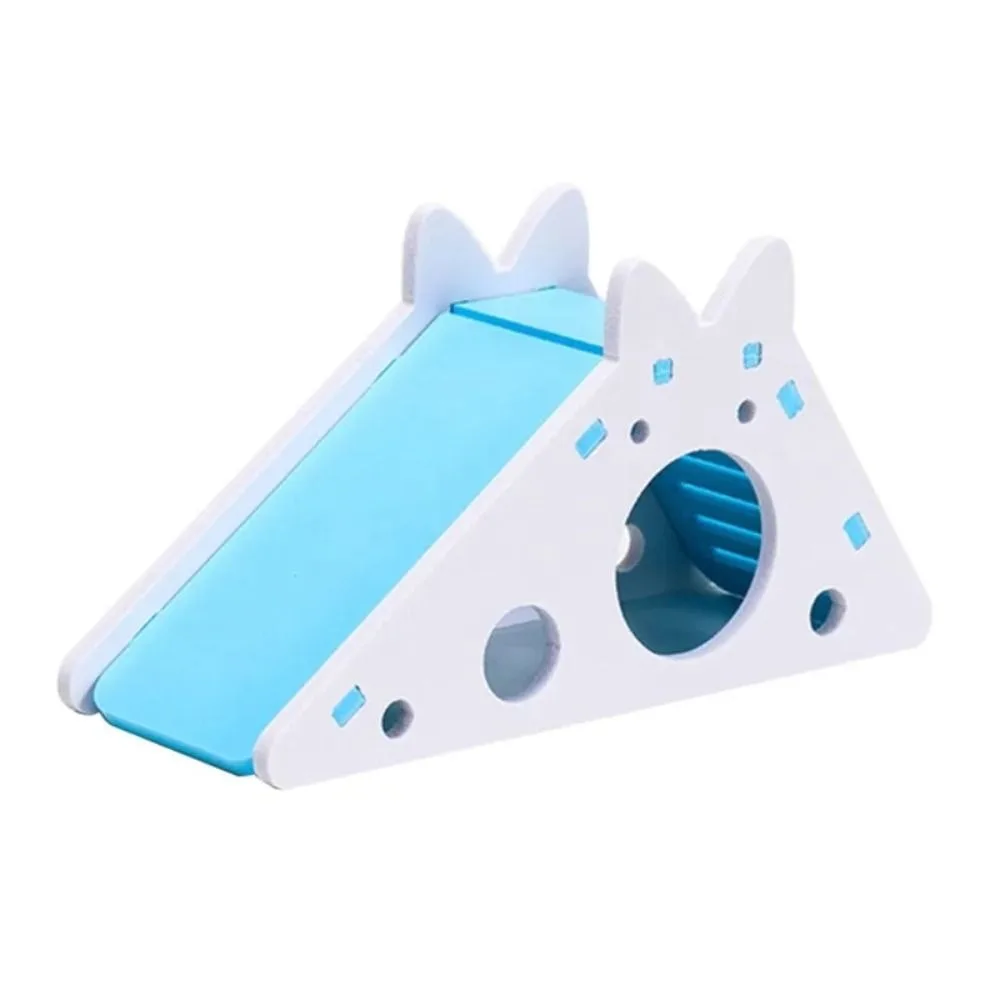 Durable PVC Hamster Slide Assembled DIY Hamster Accessories With Ladder And Slide Hamster Play For Small Pets