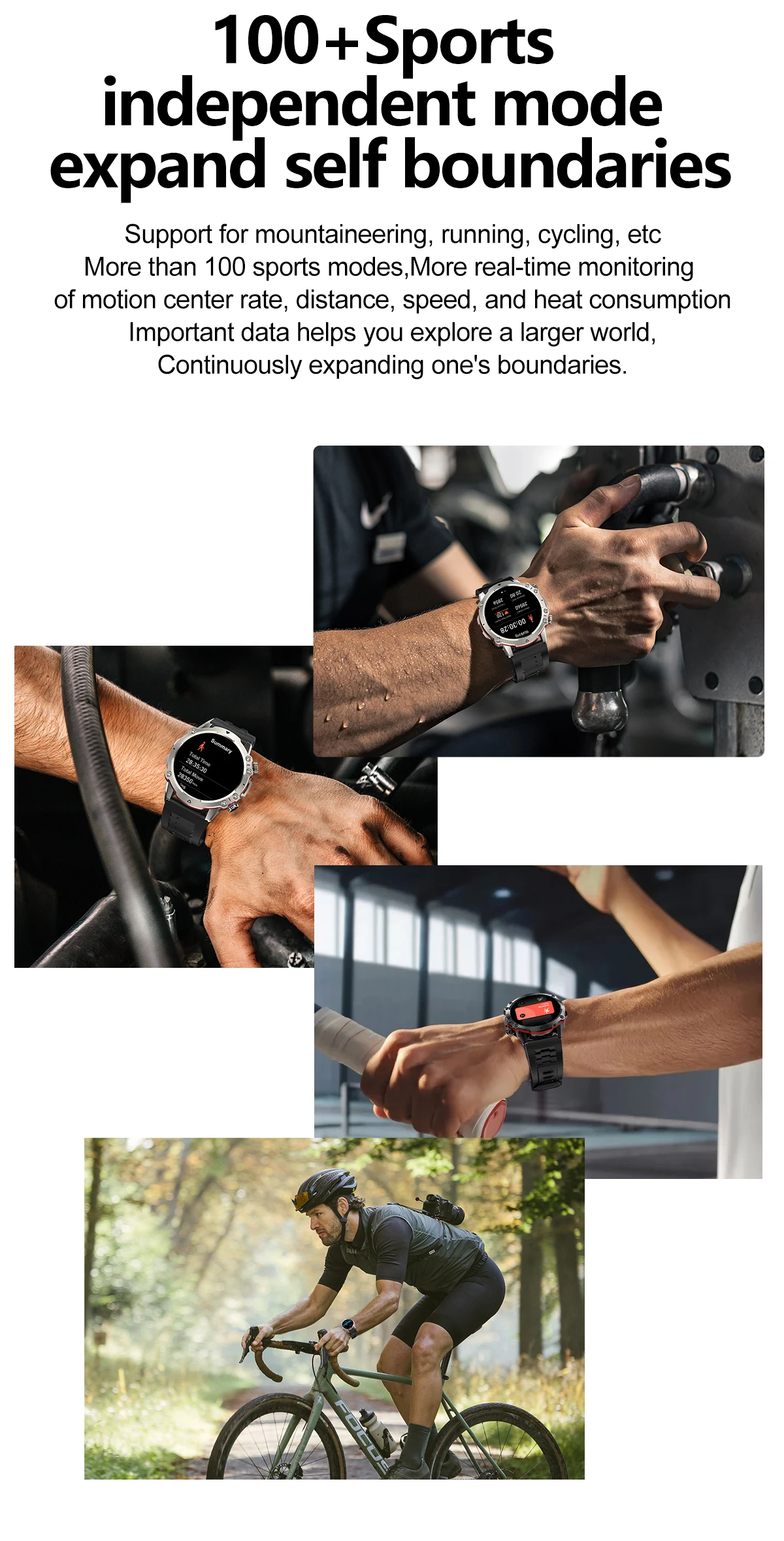 Vwar Falcon Ultra 2 Smart Watch AMOLED Always-on Display IP68 Waterproof Rugged Smartwatch 100+ Sport Modes Fitness Watches 2023