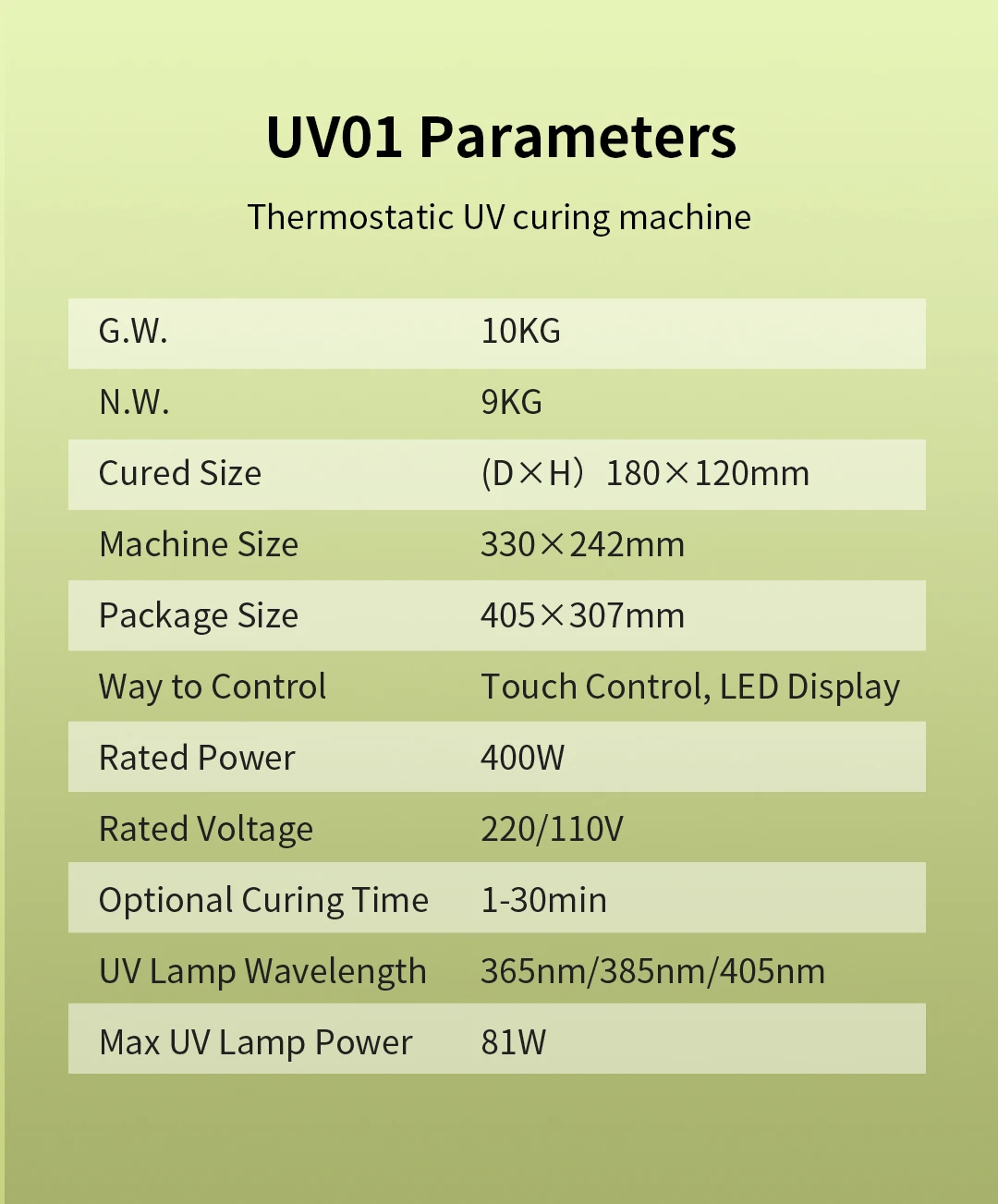 آلة المعالجة بالأشعة فوق البنفسجية الحرارية للطابعة ثلاثية الأبعاد Pionext UV01 405 نانومتر ضوء الأشعة فوق البنفسجية المطبقة على مجموعة متنوعة من طابعات الراتنج #6