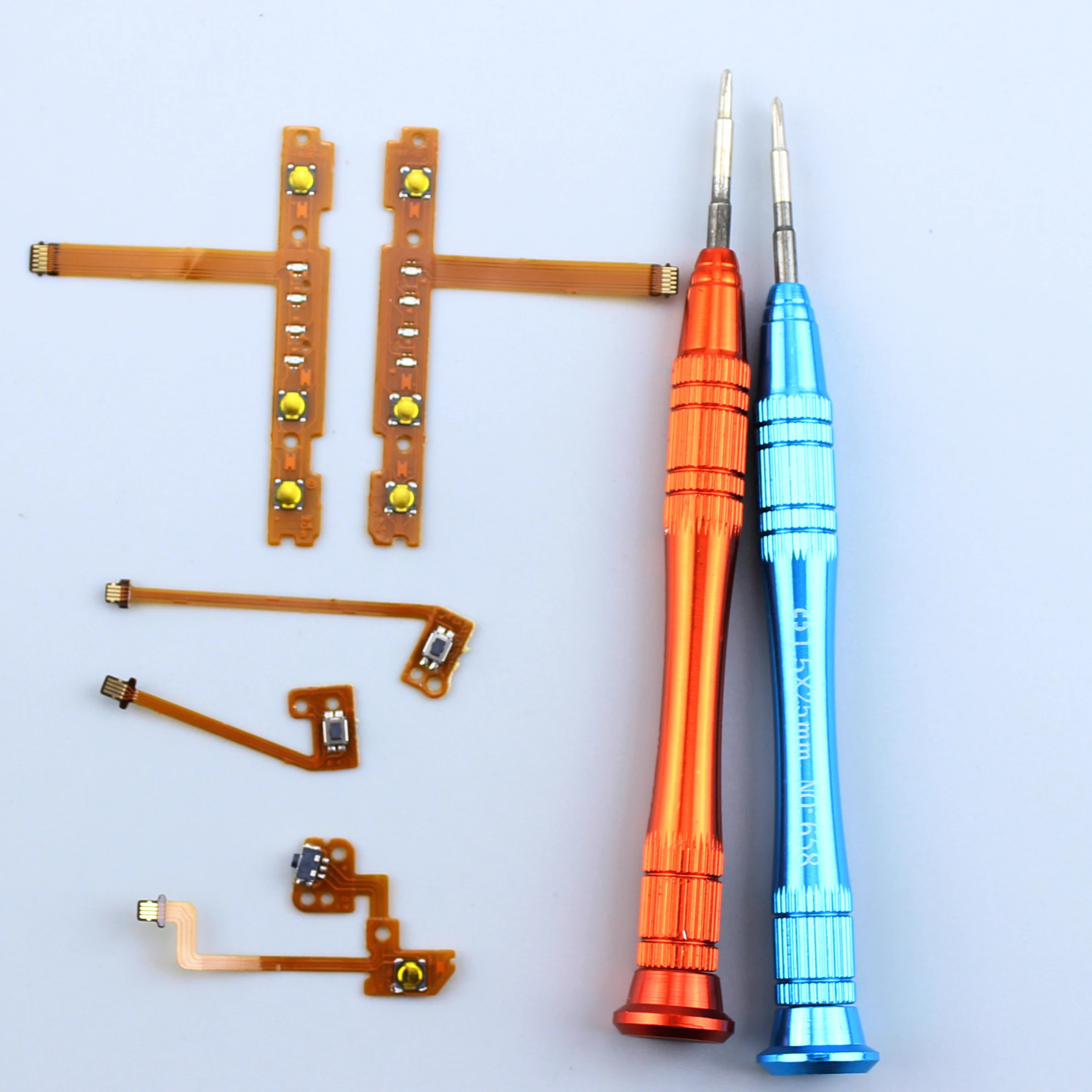 2pc Screwdriver + Flex Cable for Joycon Switch Strap Ribbon SL SR ZR ZL L Spare Parts for Nintendo Switch Repair Kit Accessories