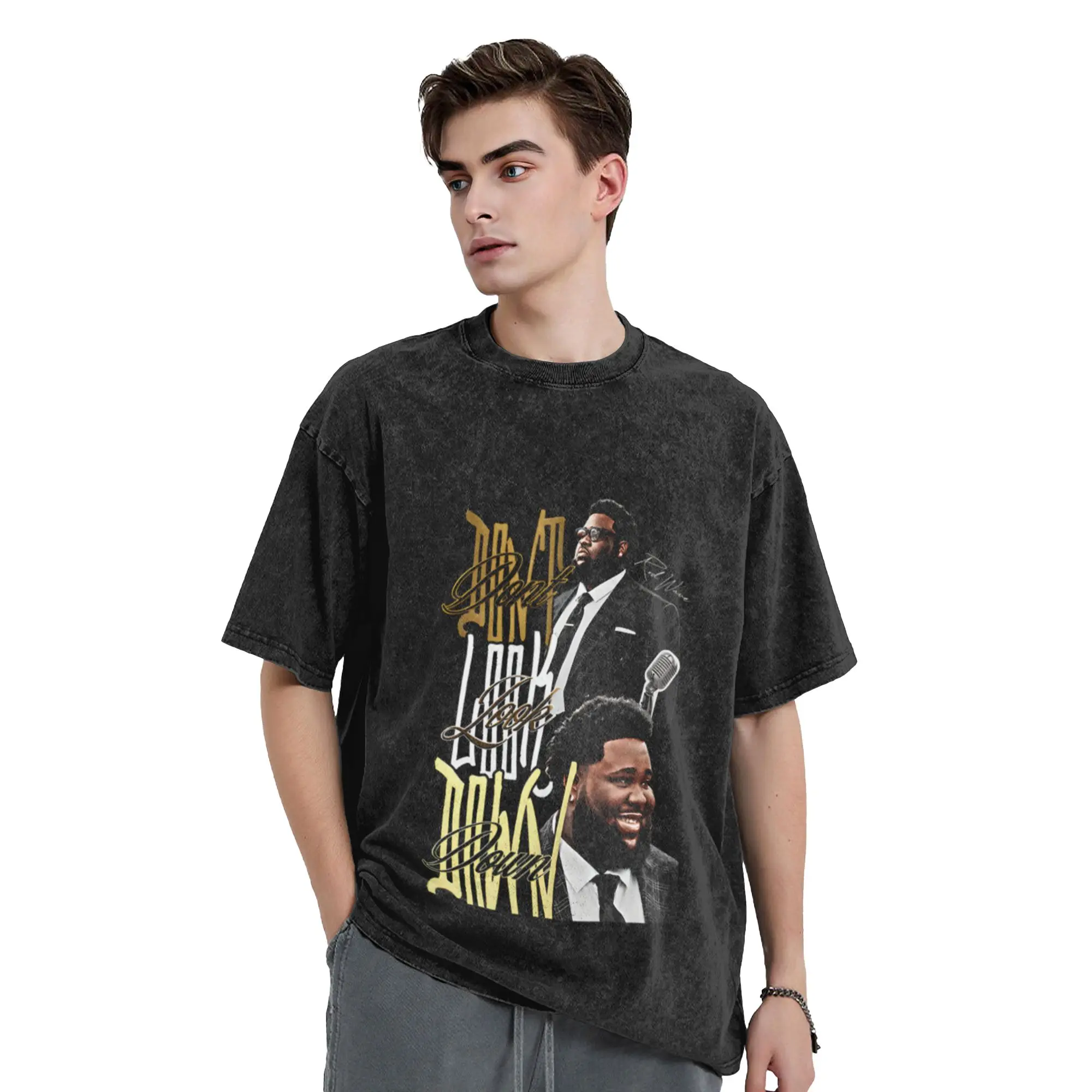 Hip Hop Music RodWave Don t Look Down Album Tour Unique Chic A Vintage Oversized Cotton Unisex T-Shirts