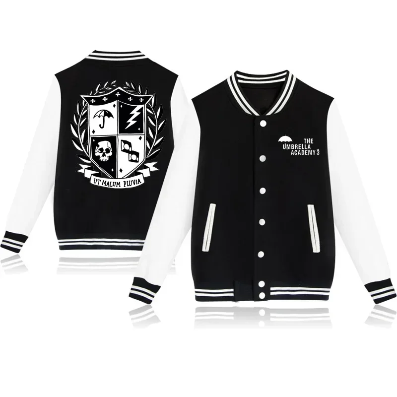 2024 New Hot American Usa Tv Show The Umbrella Academy 3 Baseball Jacket Casual Teen Baseball Tops Unisex Clothing Tops