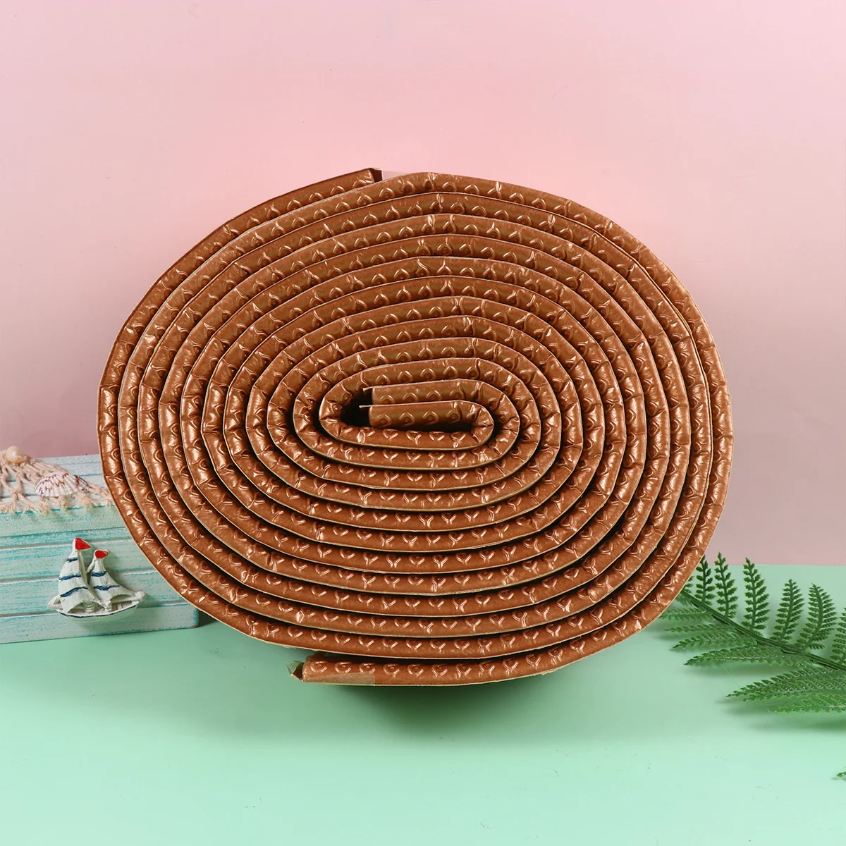 

2Pcs Waterproof Copper Wall Border Sticker Self-Adhesive for Bedroom Living Room Kitchen Wall Paper Waist Line Decal