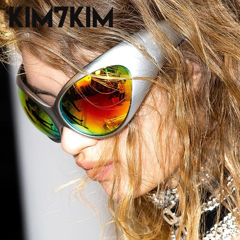 Y2k Sports Sunglasses Women 2024 Luxury Brand Trend Cyberpunk Sun Glasses For Men Retro 2000's Futuristic Lenses Shades Gadgets