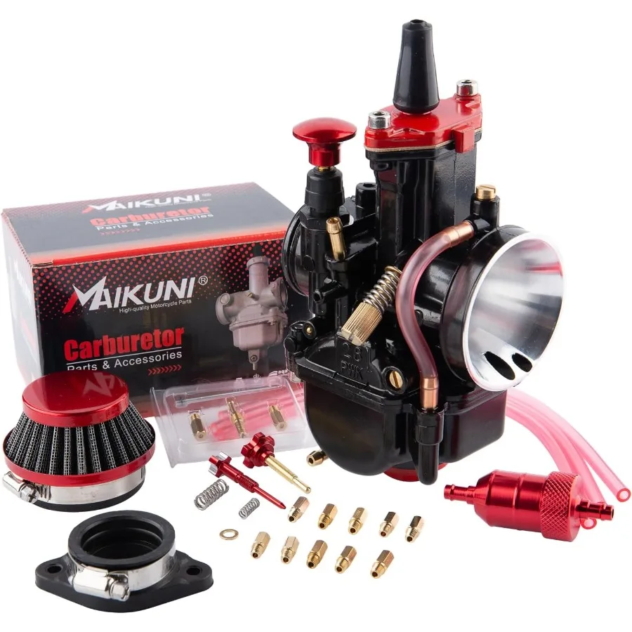 

Карбюратор PWK 24 мм Racing Carb 50cc до 110cc 2T 4T Комплекты карбюраторов двигателя для грязевого велосипеда Мотокросс Мотоцикл Скутер ATV Quad