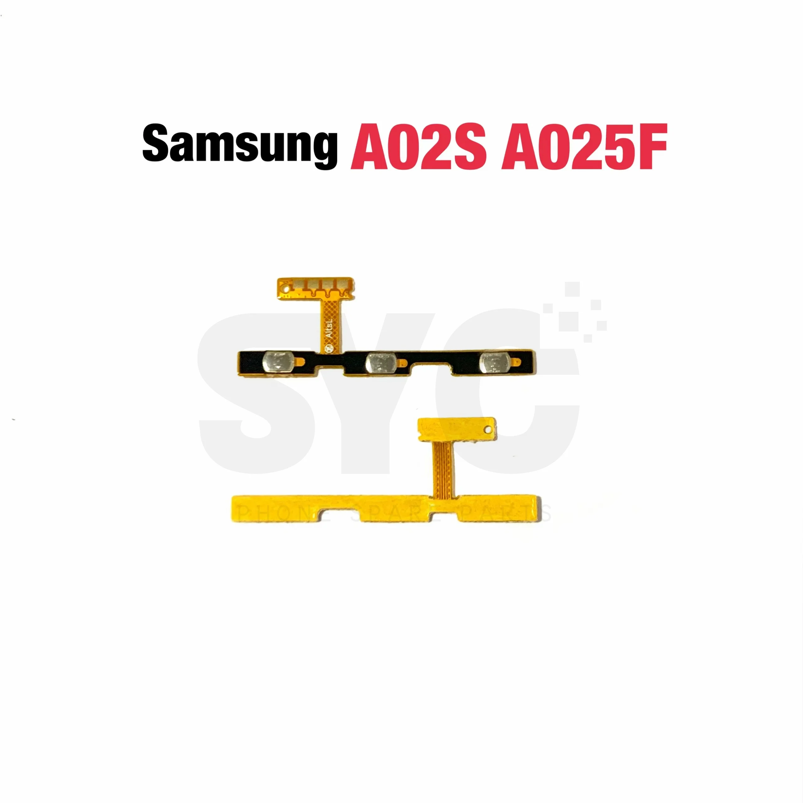 SYC Power ON OFF Mute Switch Control Key Volume Button Flex Cable For Samsung Galaxy A02S SM-A025