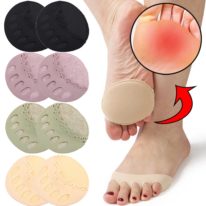 

2pcs Women Forefoot Pads High Heels Half Insoles Five Toes Insole Foot Care Calluses Corns Relief Feet Pain Massaging Toe Pad