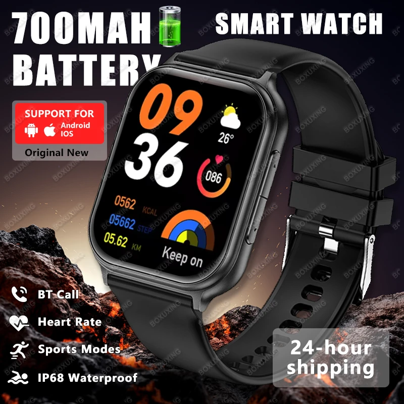 

2026 New Smart Watches 700 mAh battery Men Women Outdoor Sports Heart Rate GPS Track Bluetooth Call IP68 Waterproof Smartwatches