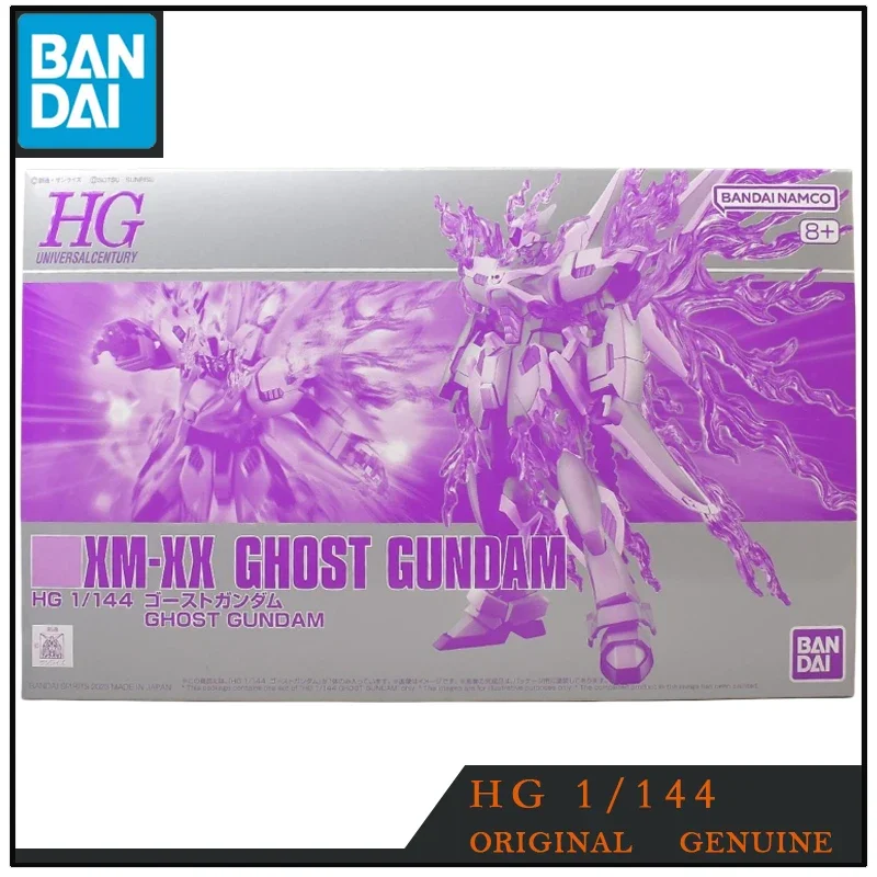 Bandai-Original Genuine Gundam Action Figures para Crianças, HG XM-XX, GHOST Gundam Anime Brinquedos, Ornamentos de Modelo Colecionáveis, Presente Menino e Menina