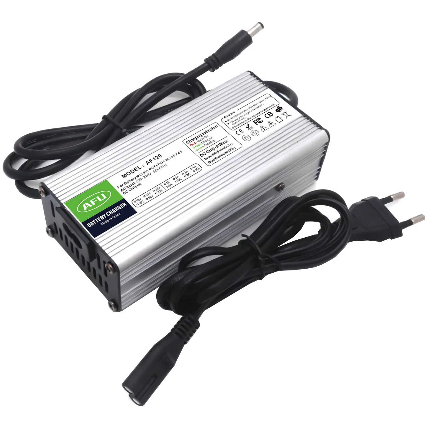 

Зарядное устройство AFU 24V 3A с алюминиевым корпусом для свинцово-кислотных аккумуляторов 24V 27.6V 29.4V, умное быстрое зарядное устройство