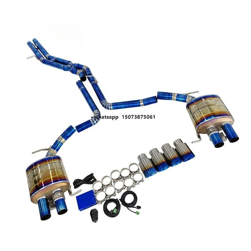 

Titanium Valved Sport Exhaust System Catback for 2019 A6/A7 Valved Sport Exhaust System C8 A6 A7 A7 C8 V6 3.0