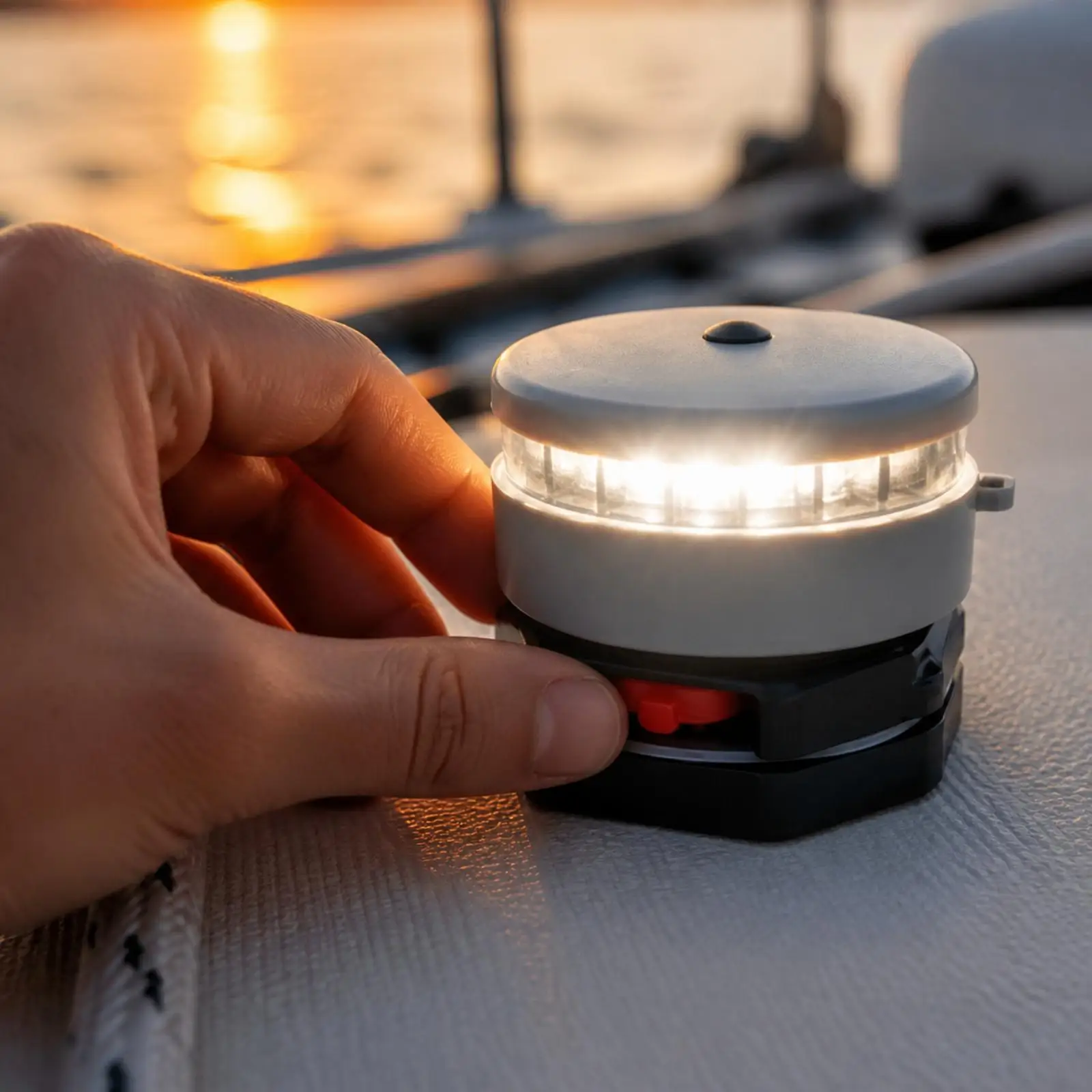 Boat Navigation Light Waterproof LED Kayak Lamp for Canoe RIB Small Craft Night Safety Marine Position Light