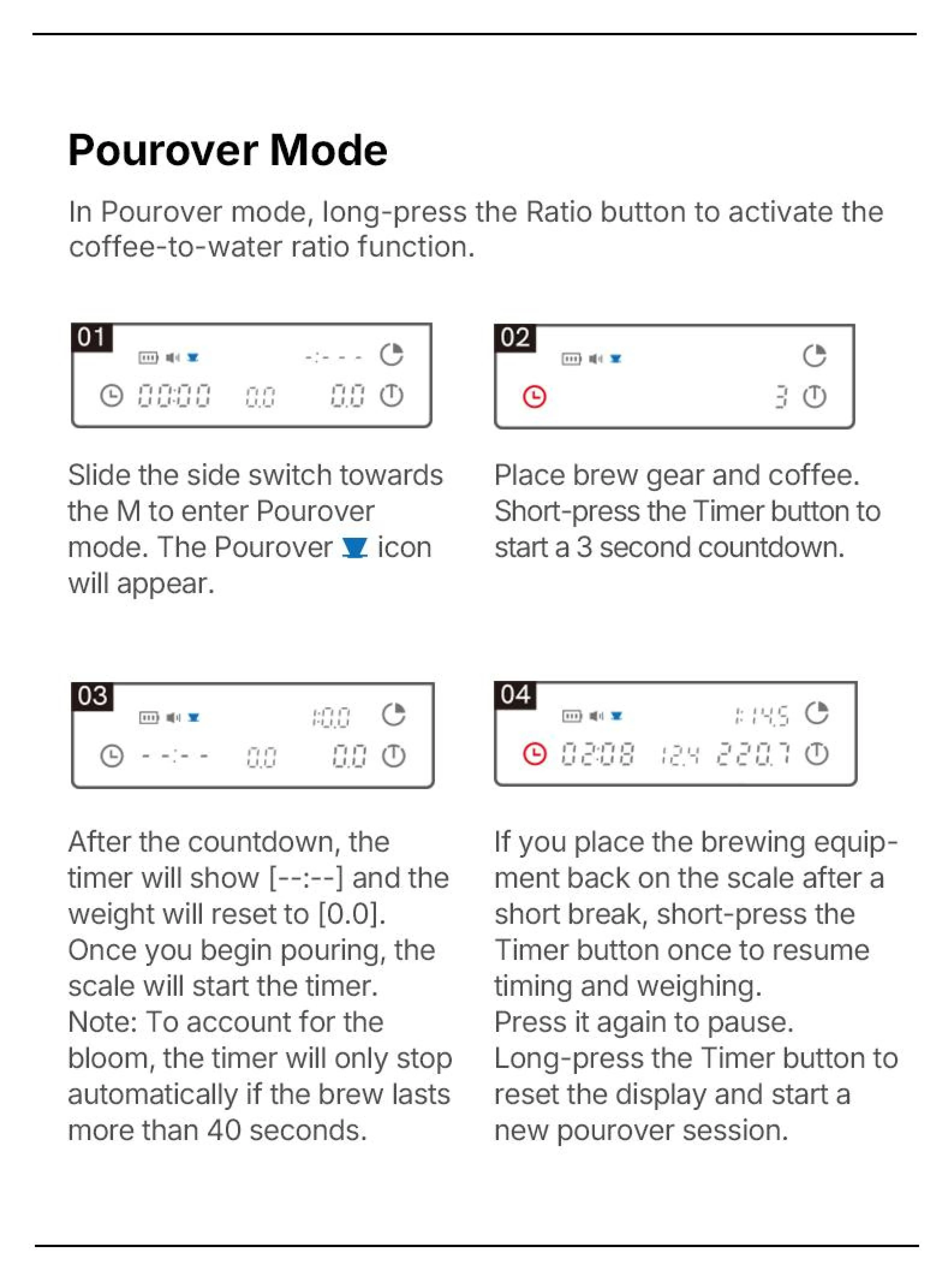TIMEMORE Black Mirror Basic 3 Kaffeewaage Küchenwaage Digitale Waage Mini-Wiegeplattform Schlanker Intelligenter Leichtgewicht – Detail 27