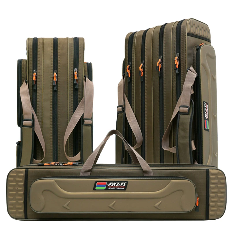 Carp Fishing Rod Storage Bags 100/120/130CM Fish Pole Tools Bag Case Multifunctional 1 2 3 Layer Fish Carrier pesca XA153G