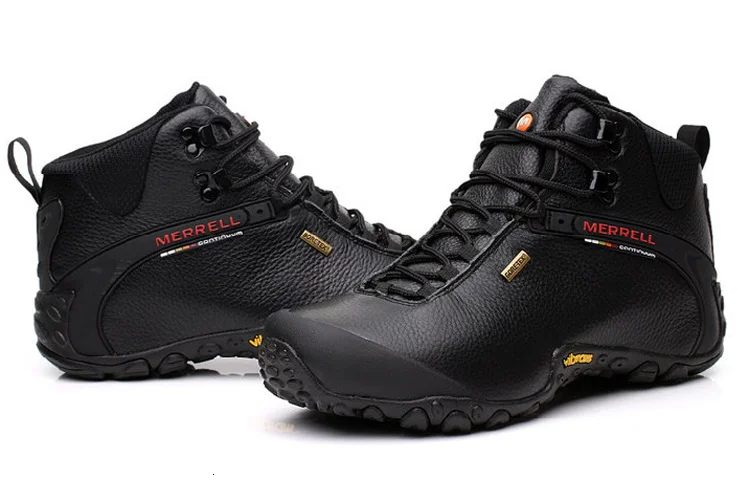 Hot Sales Merrell Men's Outdoor Sneakers Leisure Tourism Wearable Genuine Leather Climbing Mountaineering Sports Shoes Eur39-44