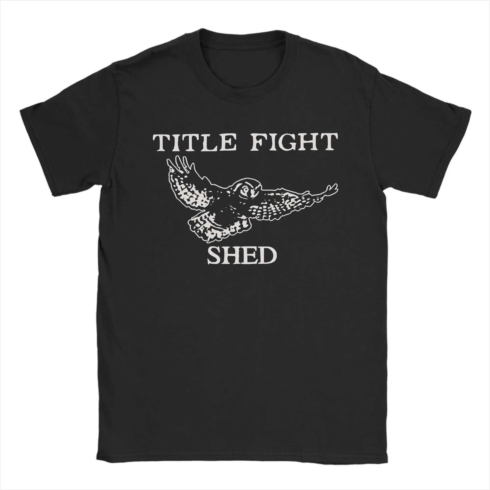 Men's T-Shirts Title Fight Shed Owl Funny Cotton Tee Shirt Short Sleeve  T Shirt Round Neck Tops 4XL 5XL 6XL
