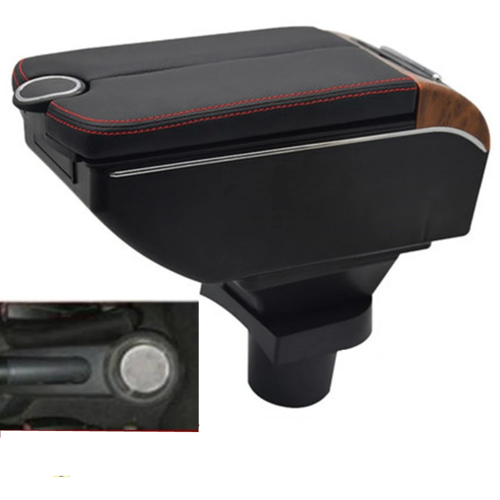 Mitsubishi Colt Armrest Box Retrofit Parts Center Console Special Storage Space Car Elbow Rest with USB Cup Holder