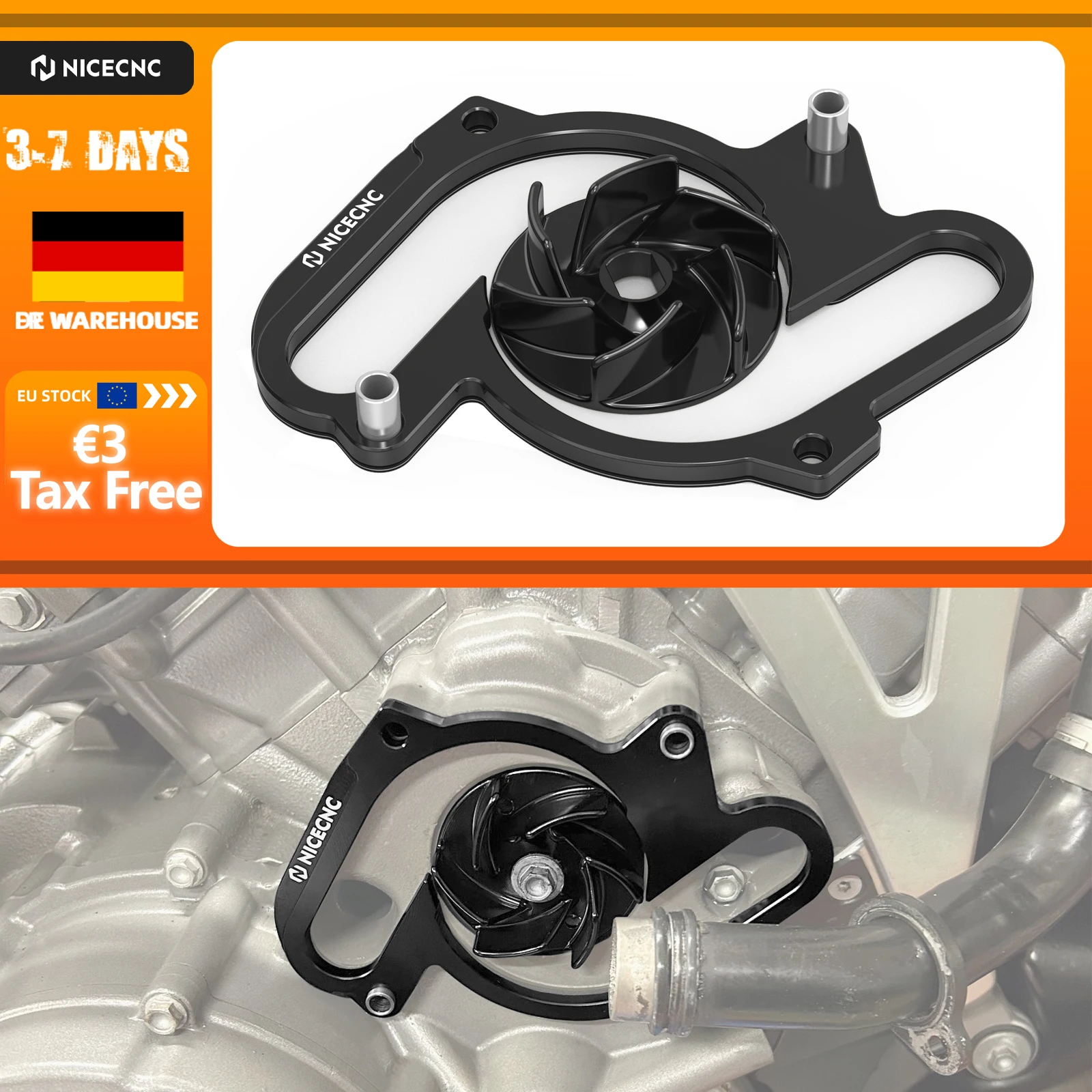 Image of Für KTM 990 LC8 Adventure Motorrad Wasserpumpen-Kit für KTM 990 SMR SMT 990 Adventure R S Baja 990 Super Duke/R 990 Supermoto T