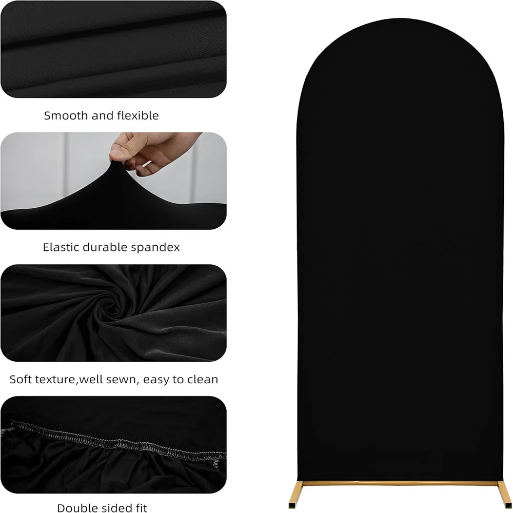 الوردي والأبيض المشارب خلفية حفلة عيد ميلاد زينة استحمام الطفل الزفاف خلفية مخصصة 2-الوجهين كيارا غطاء قوس الدعائم