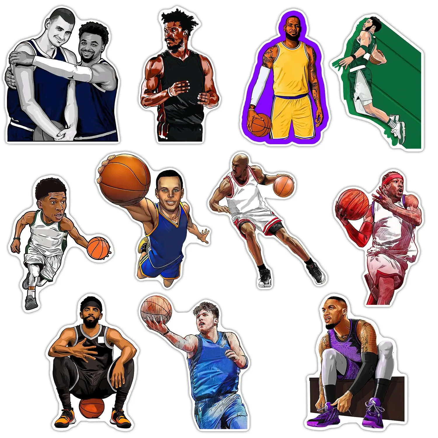 

Basketball Decor Fridge Magnet Stickers（12 Pack） Sport Merch Gifts Party Supplies Accessories Cruise Door Decorations Magnetic