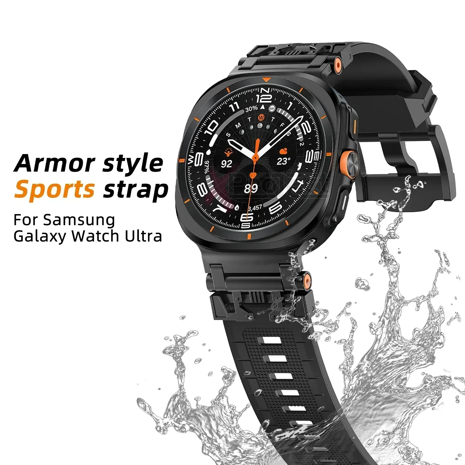 Correa de TPU para Samsung Galaxy Watch, pulsera de reloj Ultra deportiva, correa de repuesto de 47mm, no de silicona