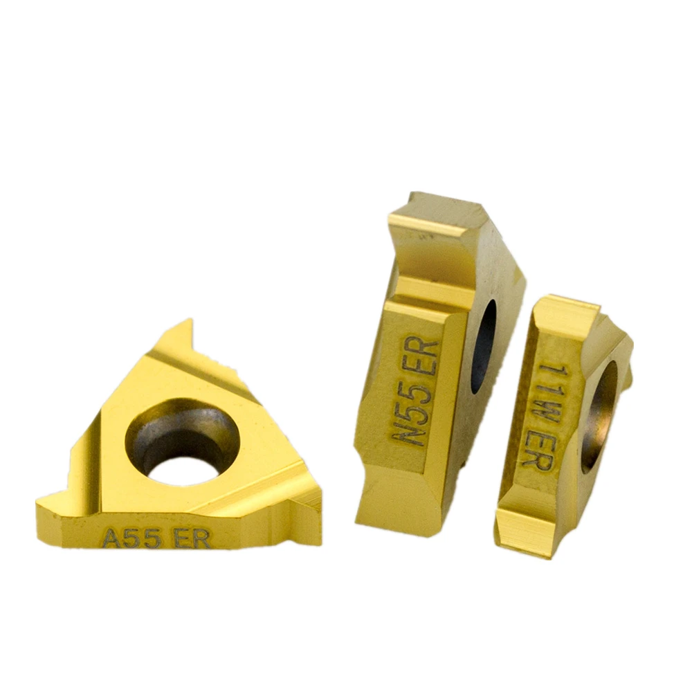 16ER AG60 AG55 16IR 16ER 1.0/1.25/1.5/1.75/2.0/2.5/3.0ISO  Carbide Inserts Threading Blade CNC Thread Plate Lathe Turning Tool