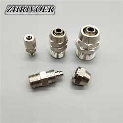 PC4 6 8 10 12mm Pipe Tube to M5 1/8 1/4 3/8 1/2 Trachea Quick Screw Pipe Fittings Copper Pneumatic Components Fast Twist Joint