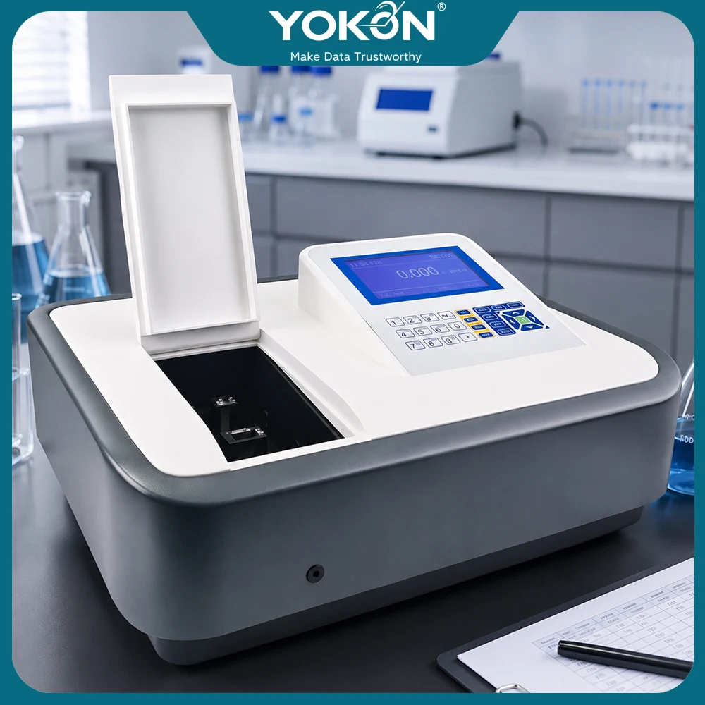 YOKON UV-Spectrophotometer 721,190-1100nm，Supports protein and nucleic acid quantification，Designed for professional laboratory