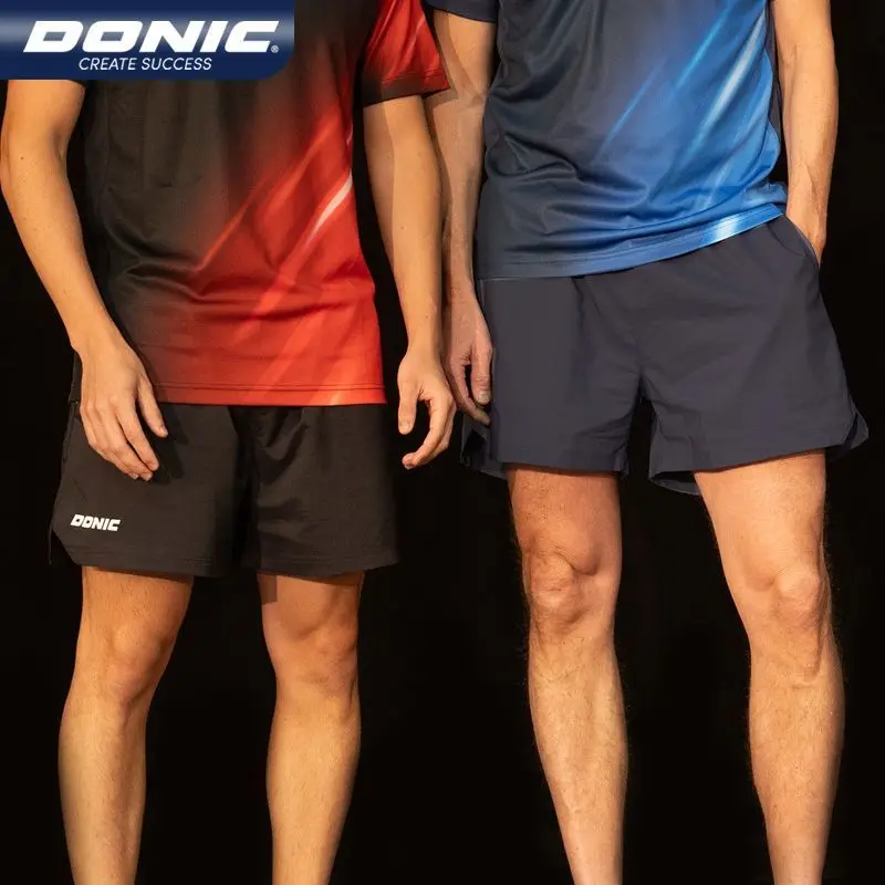 DONIC Competition Training Suit, Table Tennis Shorts, All Silk Four Sided Elastic