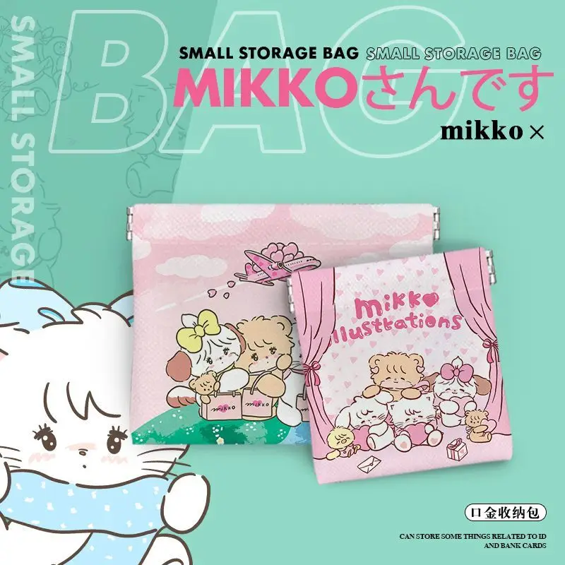 New Mikko Cartoon Bullet Storage Bag Anime Zero Wallet Kawaii Earphone Bag Lipstick Portable Mini Storage Girl Trendy Toy Gift