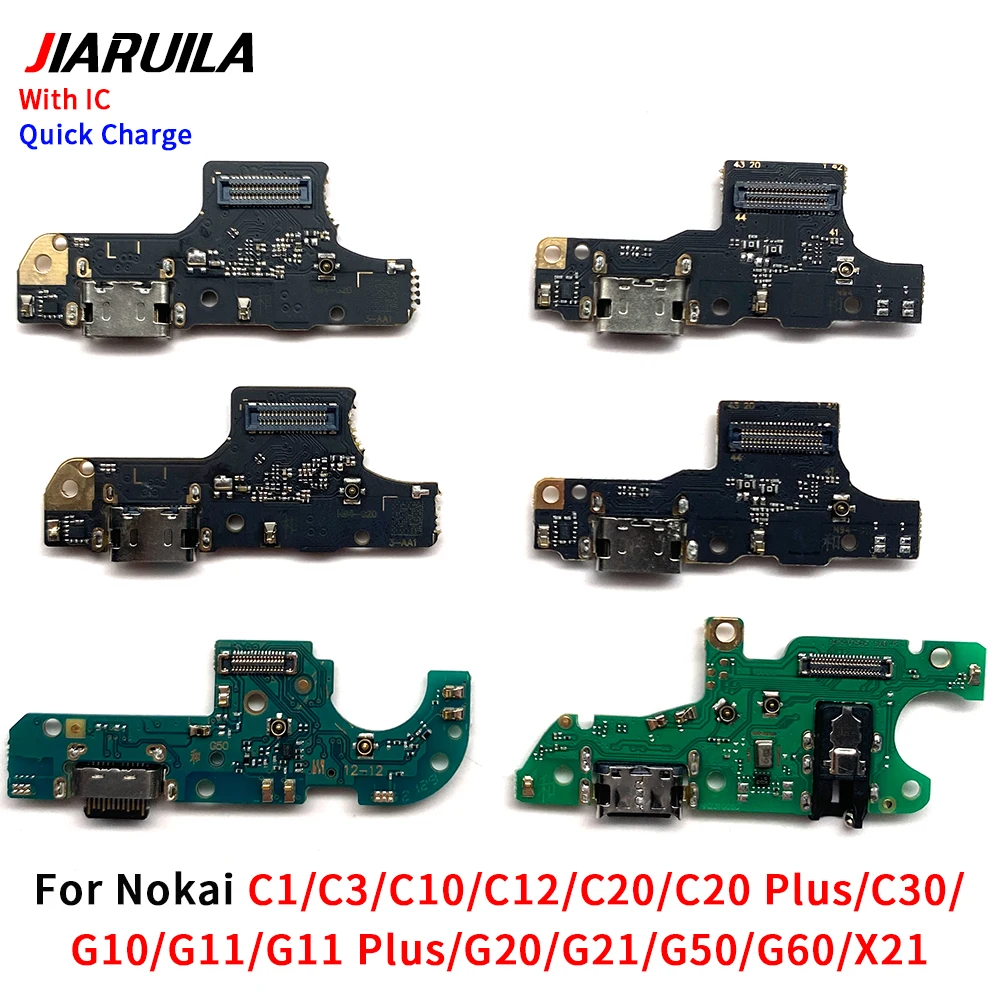 USB fast Charging Port Dock Charger Plug Connector Board Flex with IC For Nokia C1 C3 C10 G10 plus X20