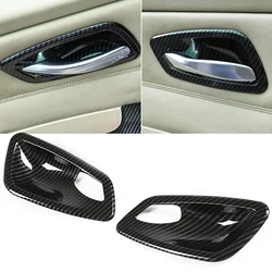 Carbon Fiber Inner Door Handle Bowl Protective Cover Trim for BMW E92 E93 335i M3 Couple 2007-2013