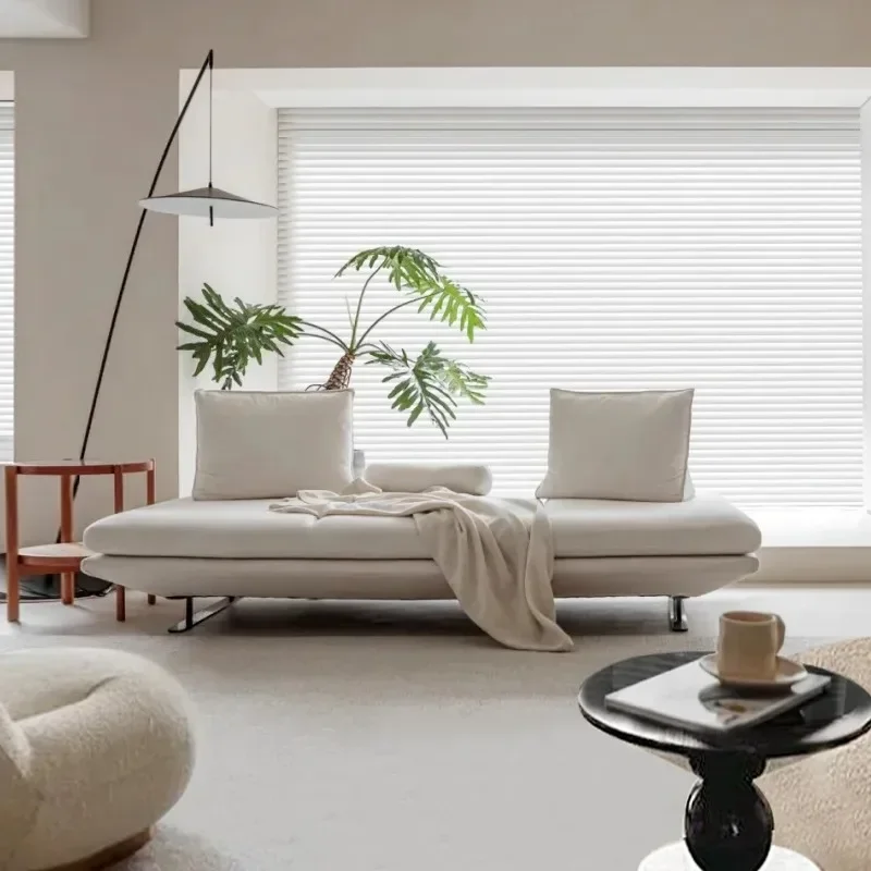Multi-person modern minimalist combination sofa, living room Japanese technology cloth sofa