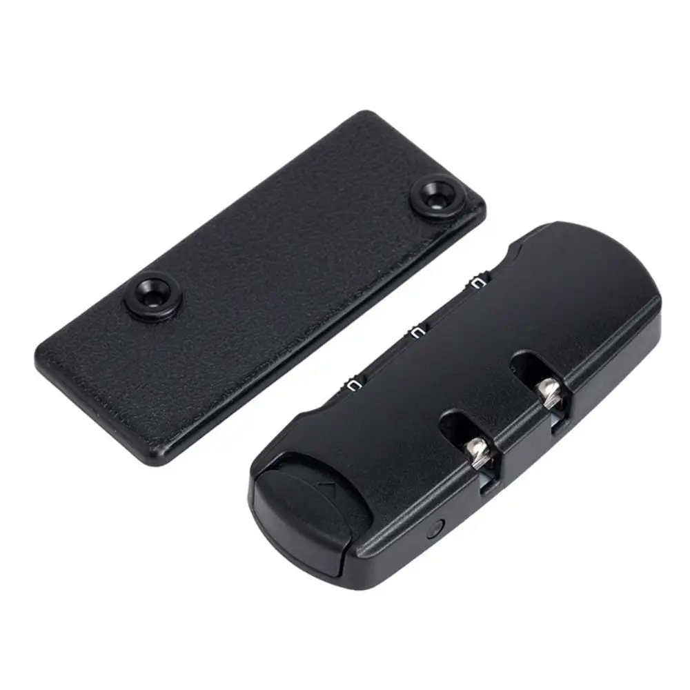Secure Metal 3 Digit Combination Padlock Code Password Digital Lock Anti-theft Black Suitcase Padlock Travel
