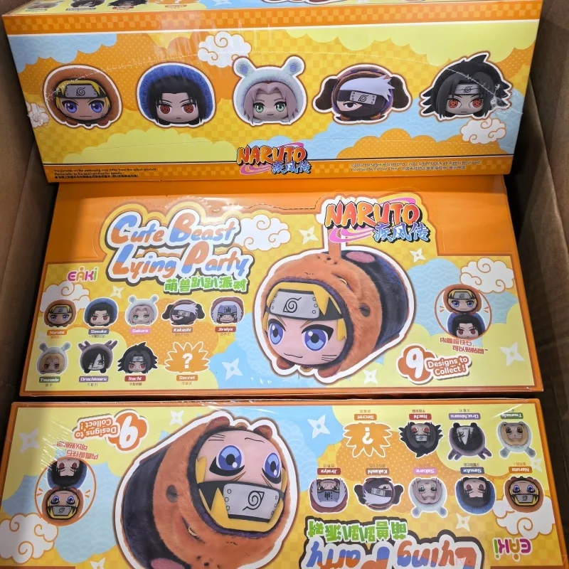 

Eaki Naruto Shippuden Series Blind Box Anime Figure Lying Doll Desktop Trendy Toy Collect Ornament Gift For Anime Collectors