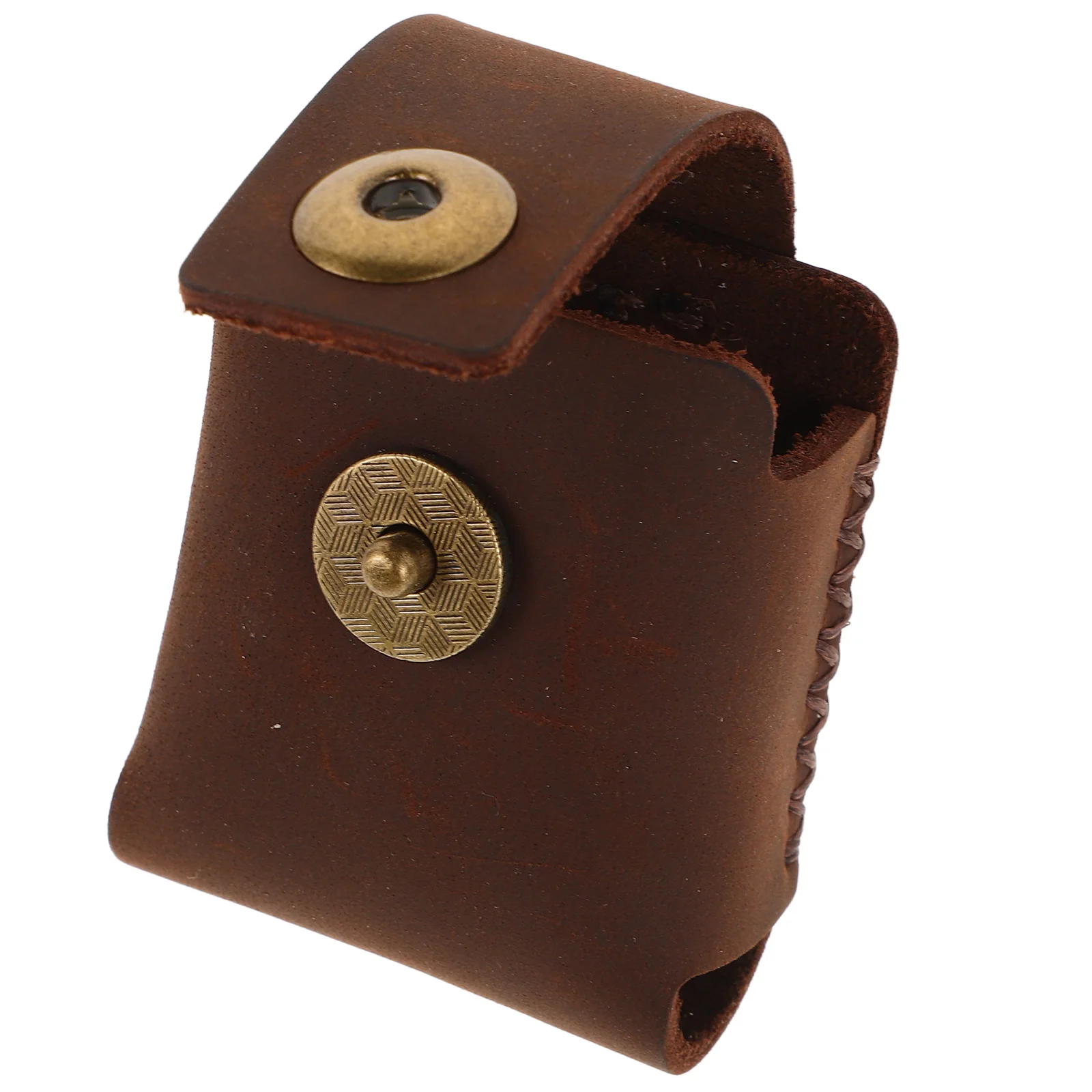 

Lighter Large Size Lighter Pouch Cowhide Cover Brown Color Handmade Durable Protector Wallet Enclosure
