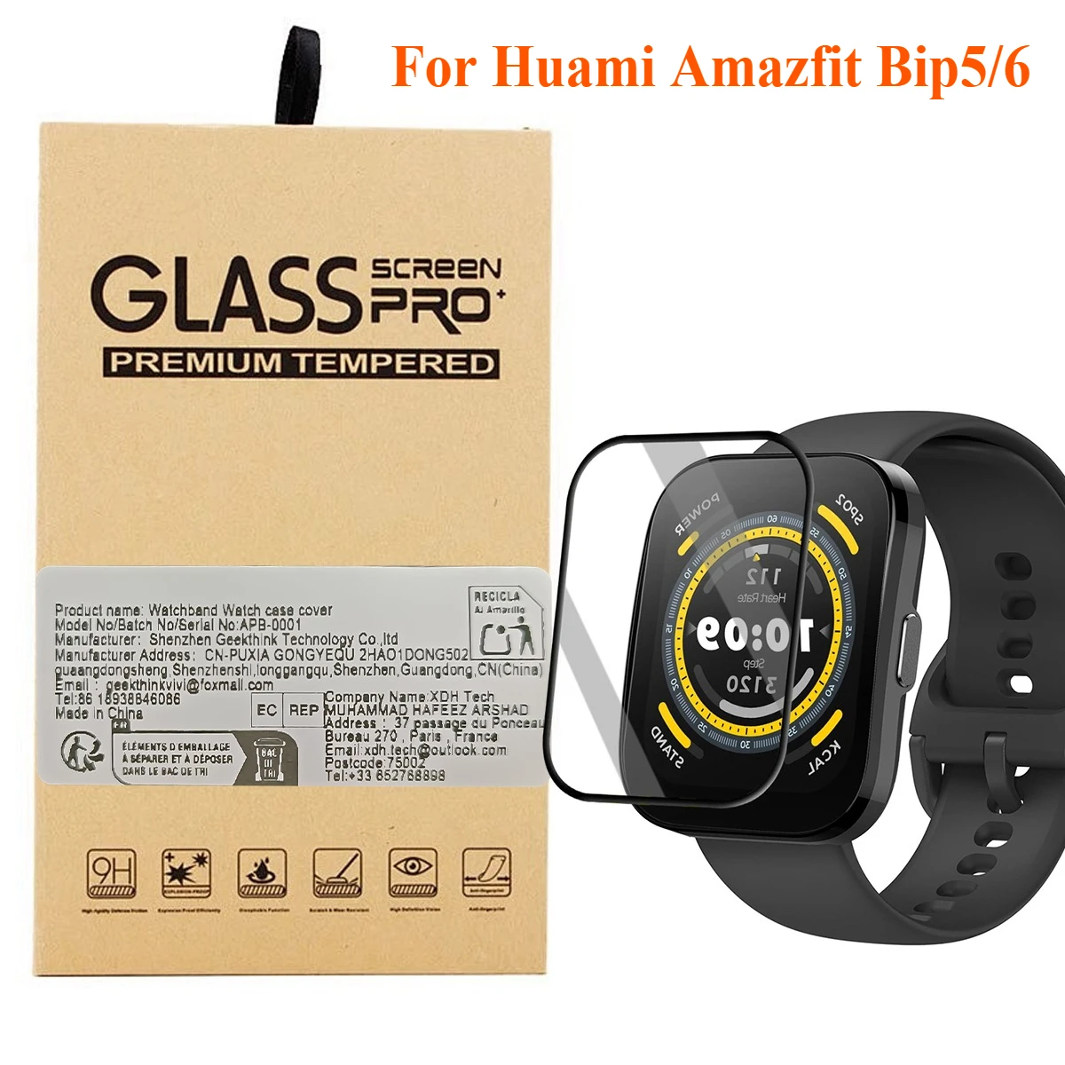 yZ[zAmazfit BIP 6 pXN[veN^[ 3D ȖʃXN[veN^[ Amazfit BIP6/5 Ultra-HD tJobWیtBANZT[