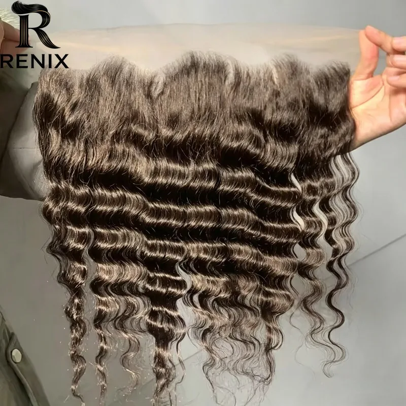 

High Quality13x4Lace Frontal Loose Deep Wave Human Hair Natural Color12-20 Inch Brazilian Virgin Remy for Black Women Daily Use