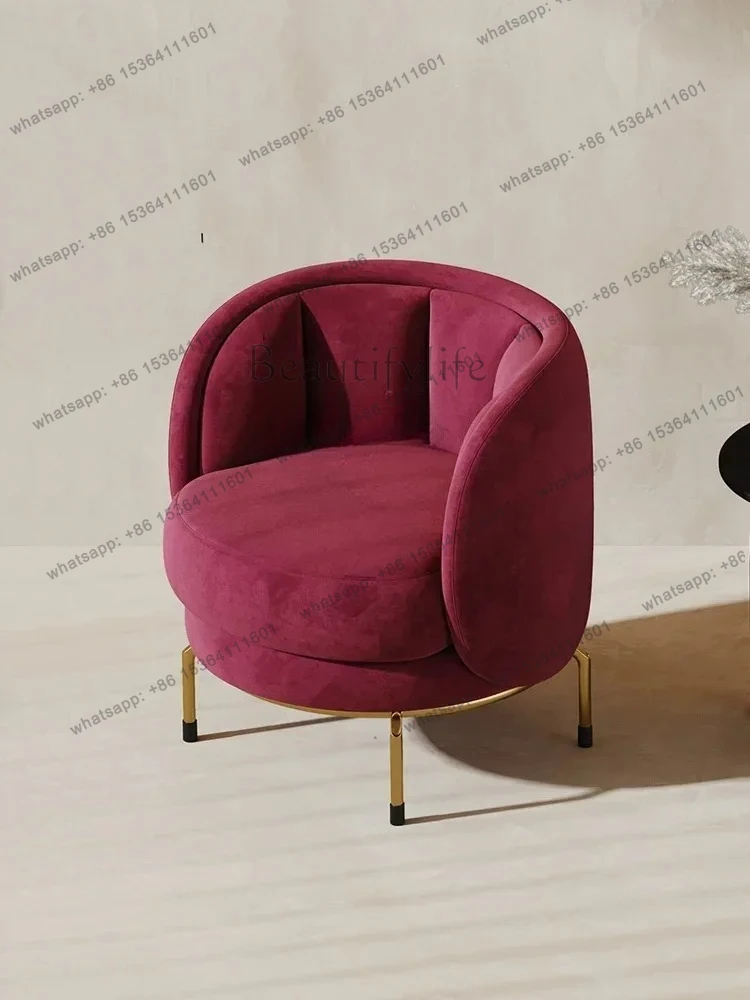Light Luxury Leisure Chair Living Room Modern Simple Personality Designer Model Sofa Hotel Wingback Chair