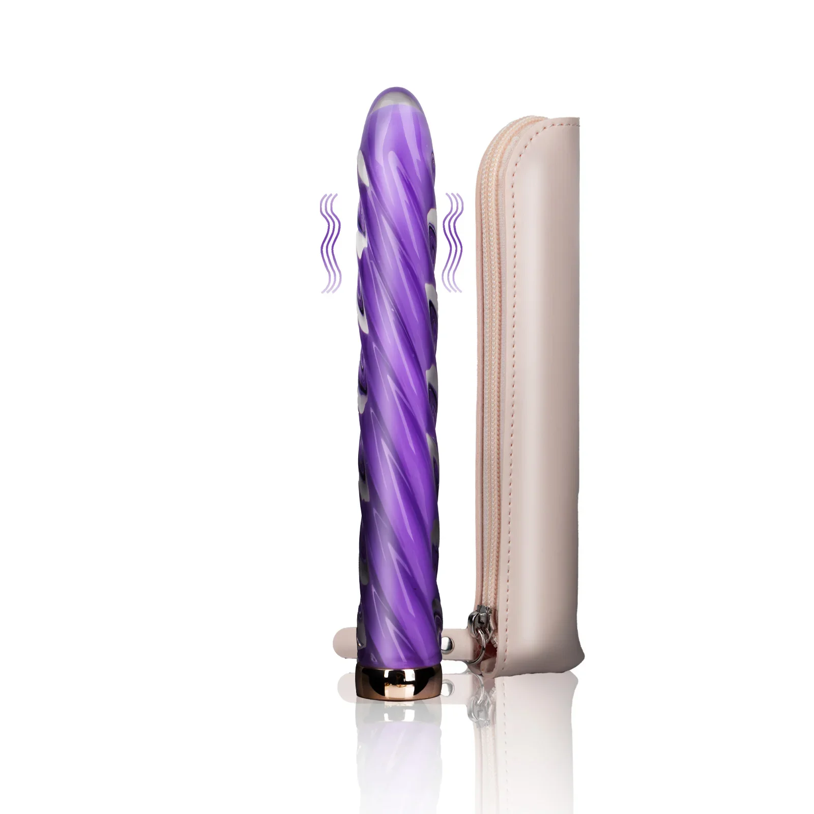 10 Mode G-Spot Vibrator - Glass Vaginal/Anal Stimulator,Heating constant temperature, Adult Pleasure Toy for Women Masturbators
