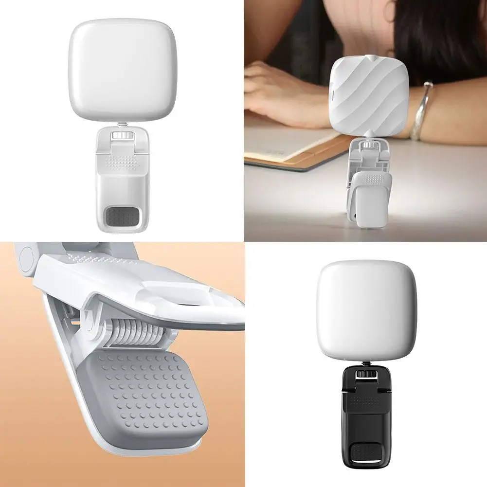 Portátil Mini Beleza Fill Light, Recarregável, 360 ° Brilho Ajustável, Clip On para Telefone, Laptop, Tablet, Reunião, Mini, Bolso, U9L9