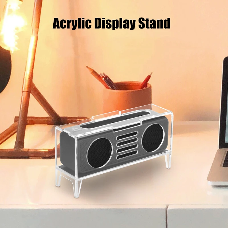 

Acrylic Desktop Speaker Stand Multifunctional Speaker Desktop Stand Speaker Accessories for Anker Soundcore 2 Speaker