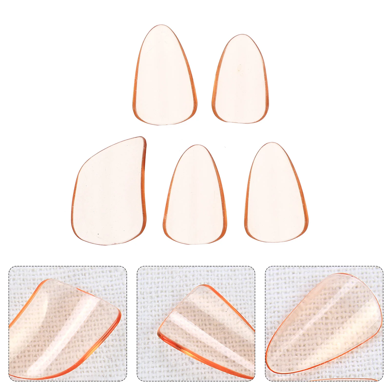 5 PCS Nail Pieces Music Accessories Musical Acusticas Para Adultos Artificial Fake False Gadget Pipa Tip Finger Pick