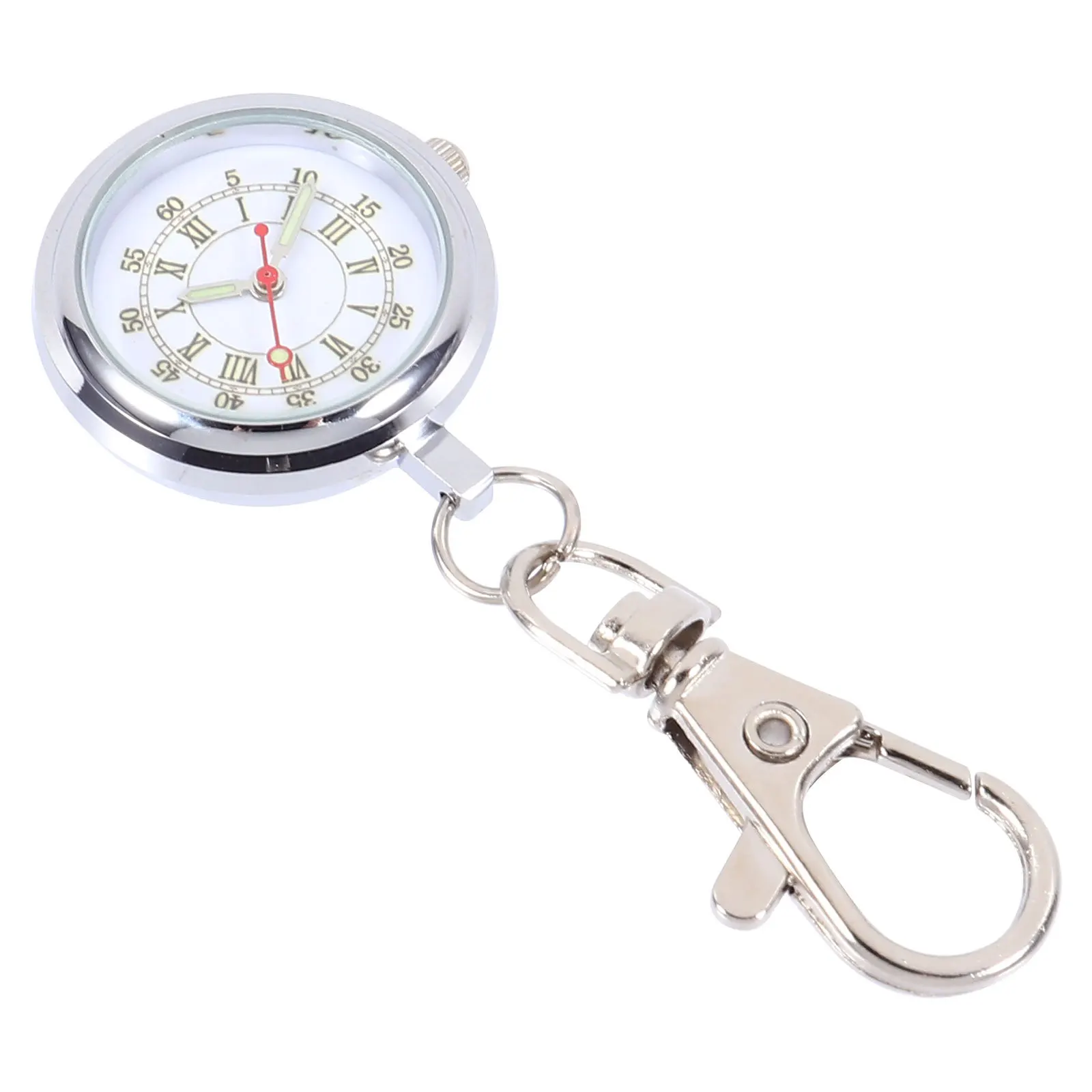 

1Pcs Nurse Pocket Watch Keychain Large Dial Luminous Pointer Easy to Use Strong to Wear Creative Decorative Pendant
